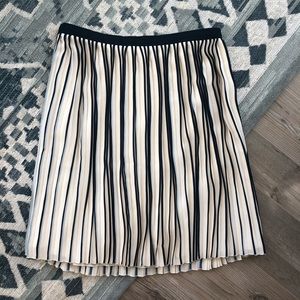 J.Crew Sunburst Pleated Skirt in Stripe